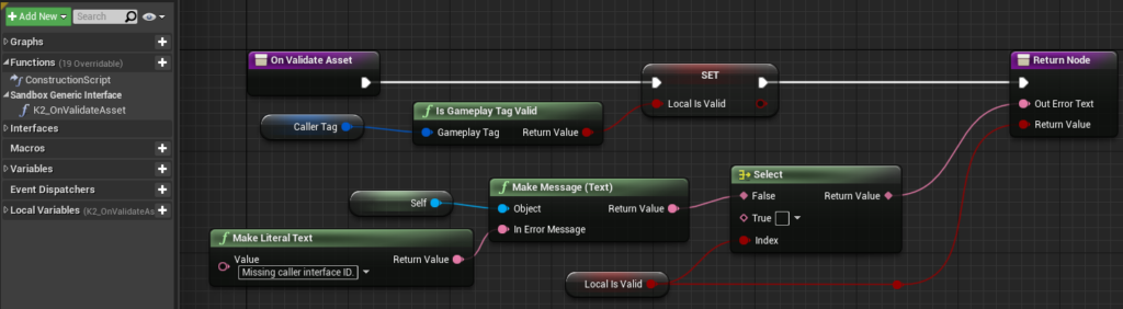 sandbox validation example screenshot